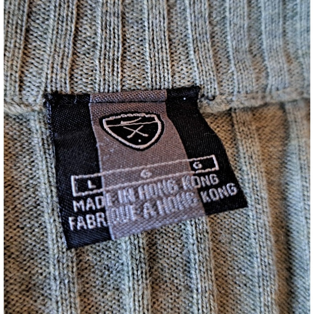 Nike Golf 100% Merino Wool Vest‎ Men's L Sage Green Thin Lightweight Preppy - Picture 2 of 7